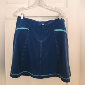 Title Nine Swingtastic Skort Skirt Teal Size 10 Upf50 Tennis Countryclub Active
